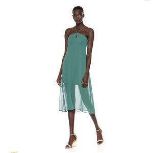 BCBGeneration Women's Strappy Slip Dress, Dark Green, 4